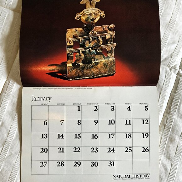1980 Calendar "GOLD of El DORADO: THE HERITAGE OF COLOMBIA" - Picture 3 of 16